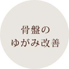 骨盤のゆがみ改善